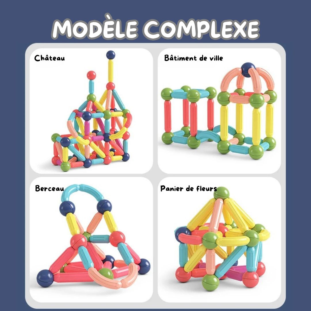 Jeu de construction magnétique - Magnetic Sticks™