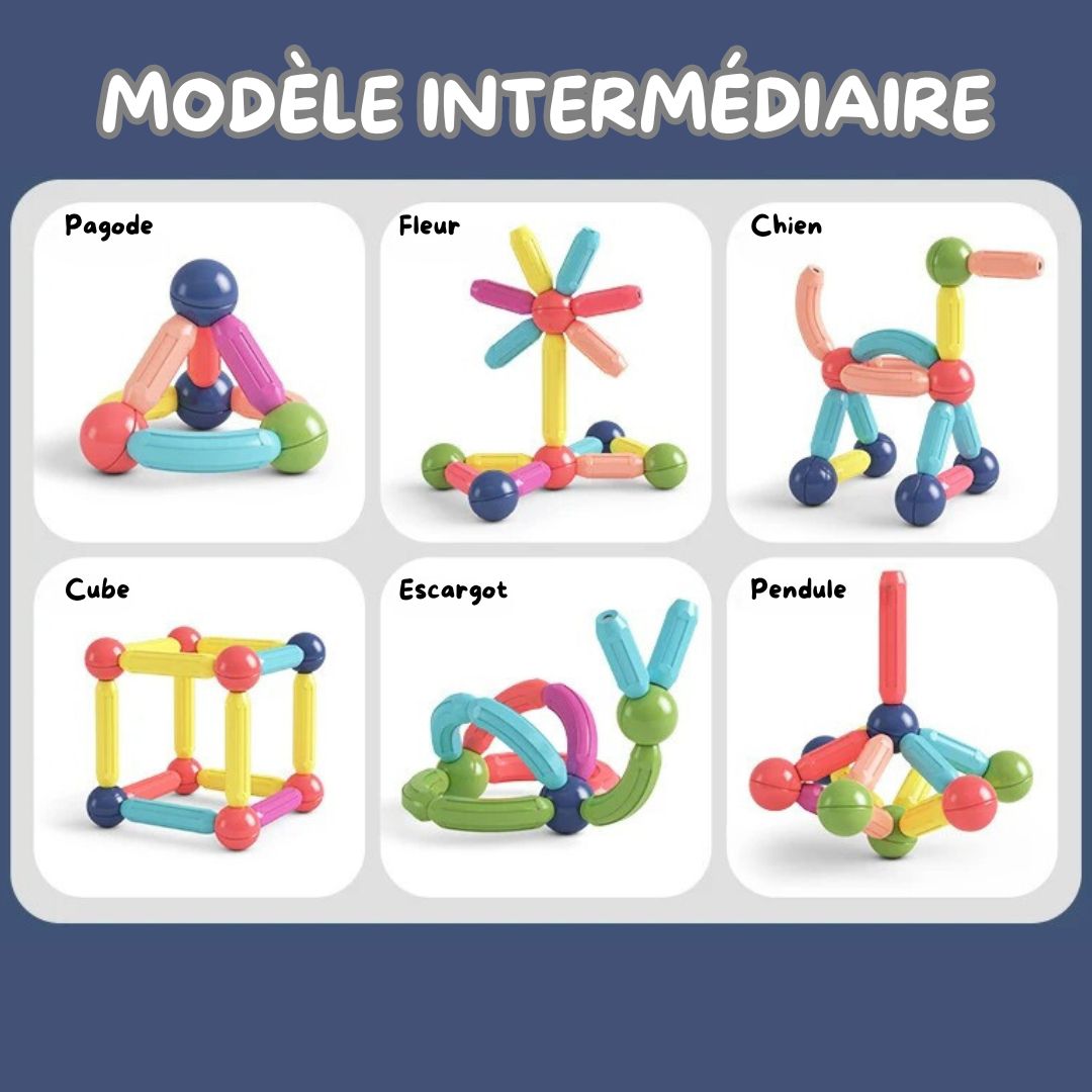 Jeu de construction magnétique - Magnetic Sticks™